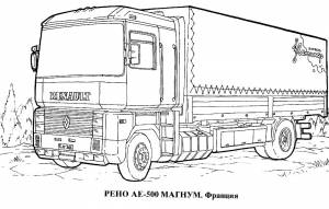 Раскраска Рено
