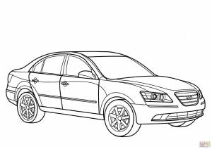 Автомобиль легковой раскраска