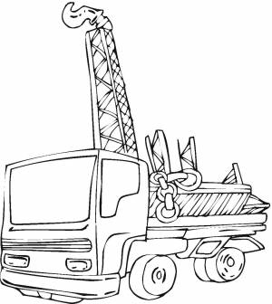 Лесовоз раскраска