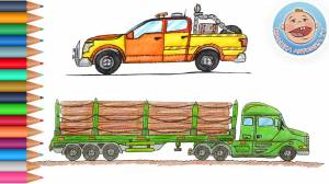 Машинки раскраски для детей