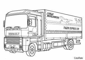 Раскраска Renault track