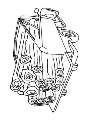 Раскраски Лесовоз