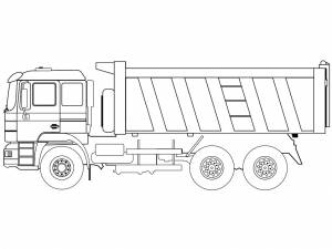 Раскраска Лесовоз