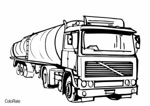 Раскраска Камаз 55111