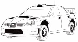 Раскраска Subaru Impreza WRC