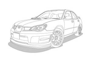 Раскраски Субару