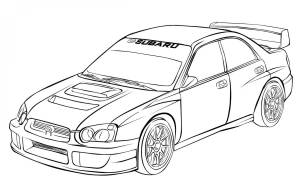 Раскраска Subaru