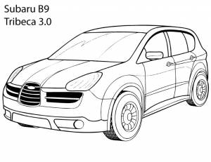 Раскраски Субару