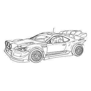 Раскраска Subaru BRZ концепт