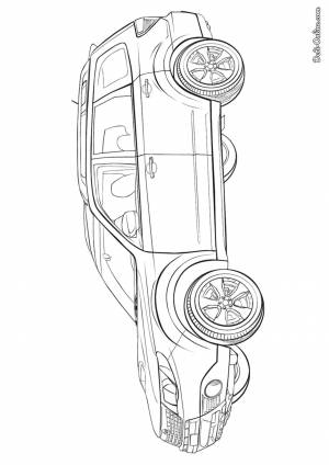 Раскраска Машина Субару