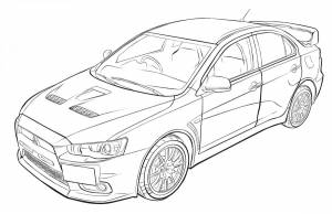 Раскраска Subaru