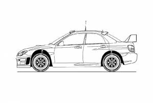 Раскраска Субару