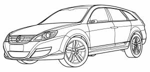 Раскраска Volkswagen Nezza