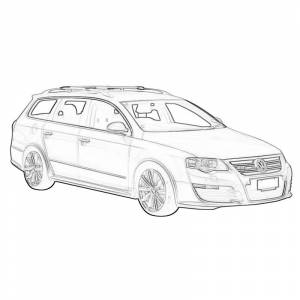 Универсал фольксваген раскраска