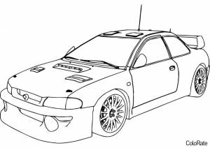 Раскраска Спорткар