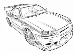 Раскраски Субару для детей