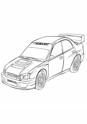 Раскраски, субару транспорт