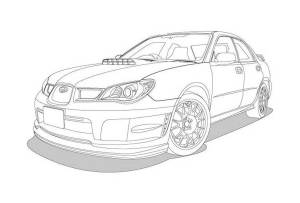Раскраска Субару