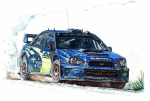 Раскраска субару импреза