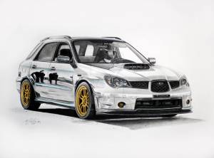 Раскраска субару импреза