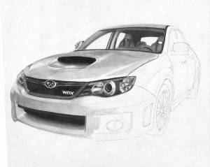 Раскраски Субару импреза wrx sti