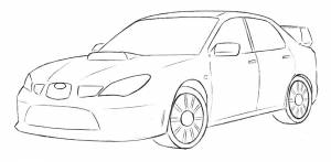 Как нарисовать Subaru Impreza WRX STI