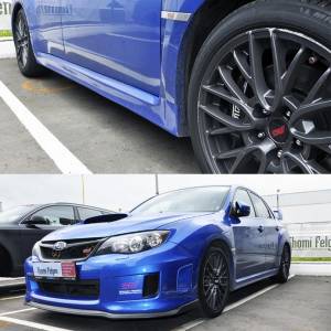 Покраска дисков Enkei R18 от Subaru Impreza в тёмно-серый