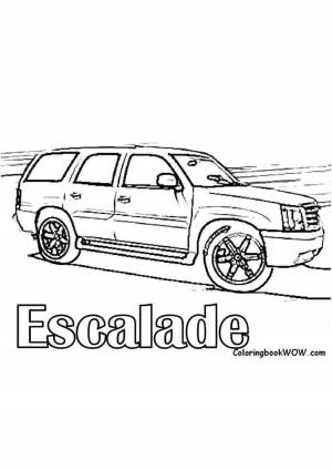 Раскраска кадиллак