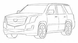 Как рисовать Кадиллак Эскалада