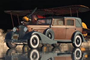 Cadillac V16 Town Car A Car Culture, Цифровое искусство