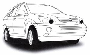 Раскраска Lexus RX