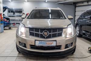 Замена штатных ксеноновых ламп Cadillac SRX