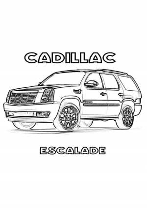 Раскраска кадиллак