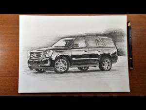Как нарисовать Кадиллак карандашом