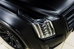 Оклейка Кадиллак Эскалейд в чёрный мат