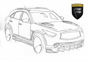 Инфинити раскраска