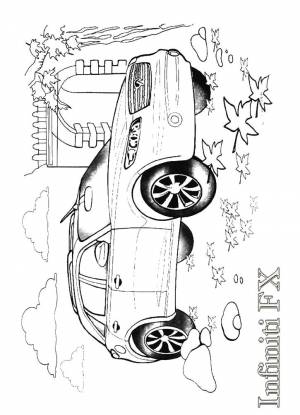 Раскраски infiniti, Раскраска Infiniti FX