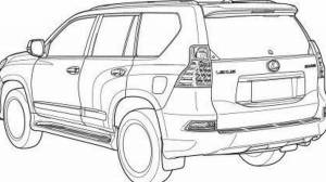 Раскраски Лексус lx 570