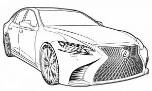 Раскраски Лексус lx 570