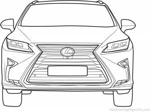 Раскраски Лексус lx 570