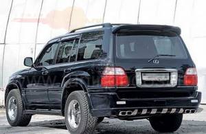 Накладка на задний бампер RED ALETI Lexus LX 470