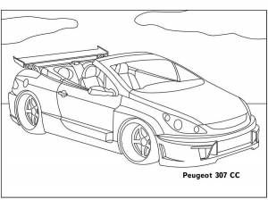 Раскраска Пежо