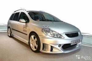 Передний бампер CARZONE Peugeot 307
