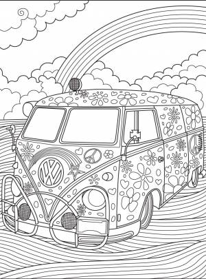 VW Kombi coloringpage