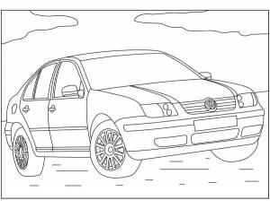 Раскраска Фольксваген