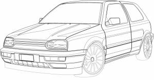 Раскраска фольксваген