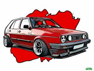 Гольф рисунок