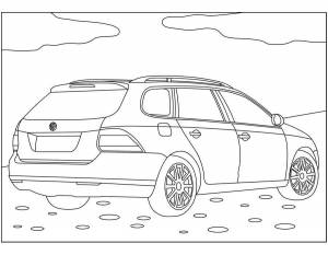 Раскраска Фольксваген