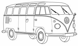 Раскраска машинка буханка