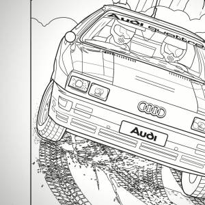 Audi и Mercedes-Benz выпуст раскраски для сидящих на карантине